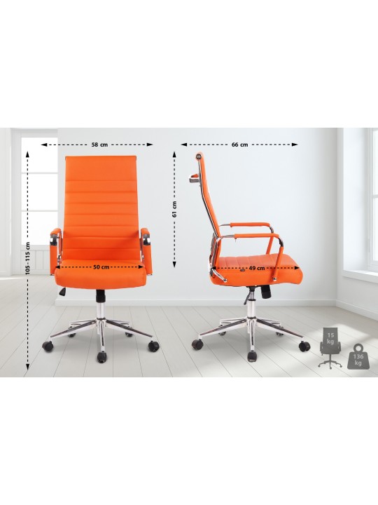 Kontorstol Columbus, orange Kontorstol Columbus, orange