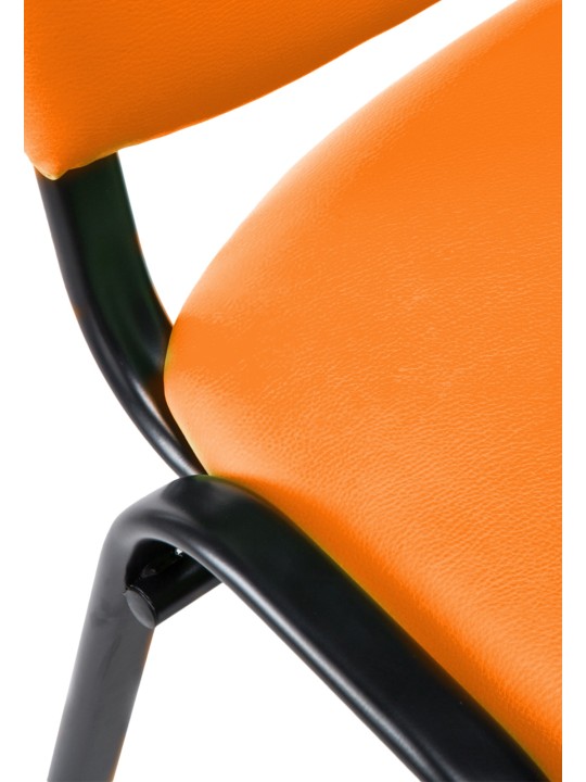 Besøgsstol Ken imiteret læder, orange Besøgsstol Ken imiteret læder, orange