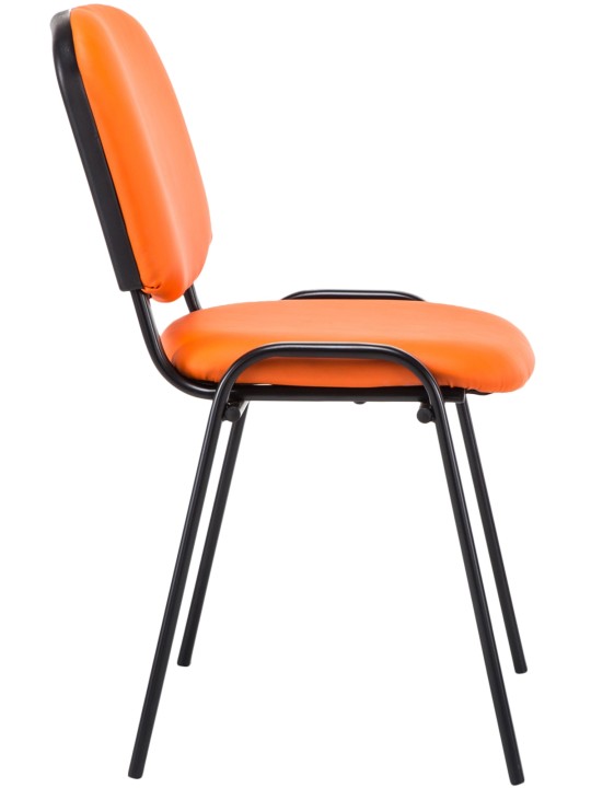 Besøgsstol Ken imiteret læder, orange Besøgsstol Ken imiteret læder, orange