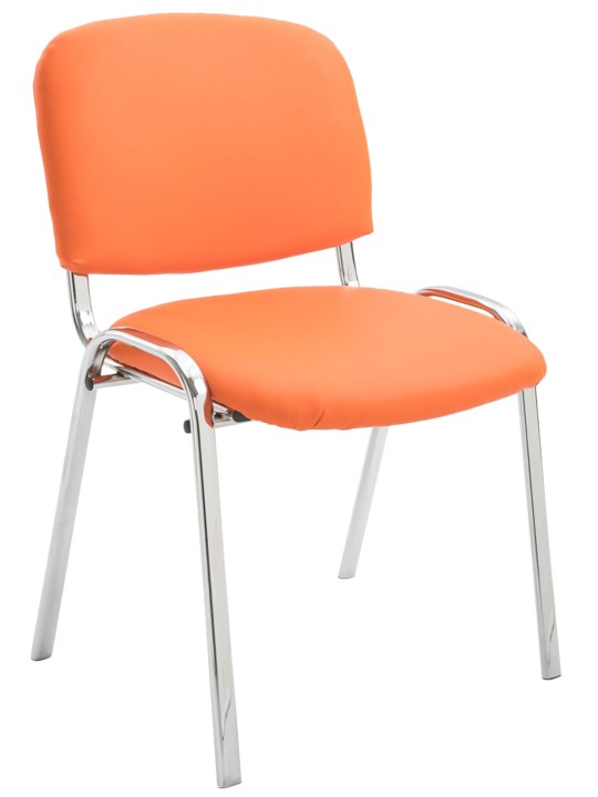 Besøgsstol Ken C imiteret læder, orange Besøgsstol Ken C imiteret læder, orange