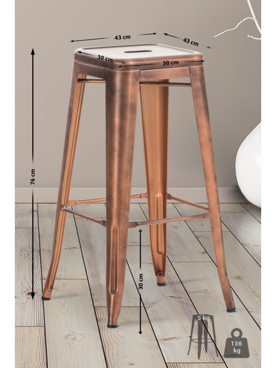Barstol Joshua V2, kobber