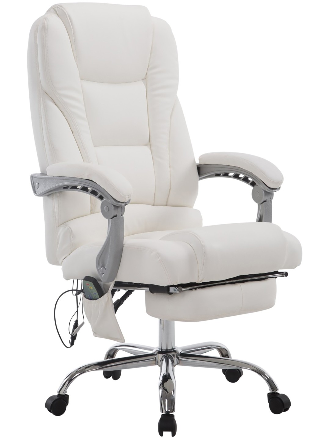 Kontorstol Pacific med massagefunktion V2, hvid
