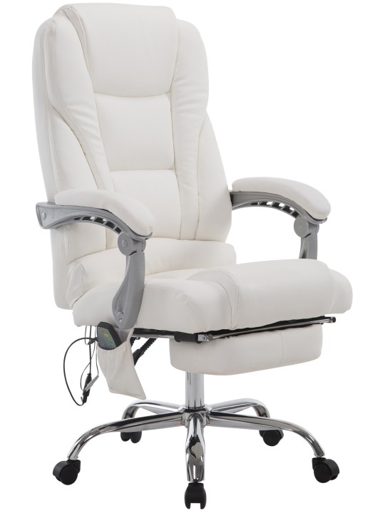 Kontorstol Pacific med massagefunktion V2, hvid