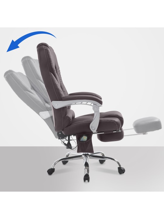 Kontorstol Pacific med massagefunktion V2, brun