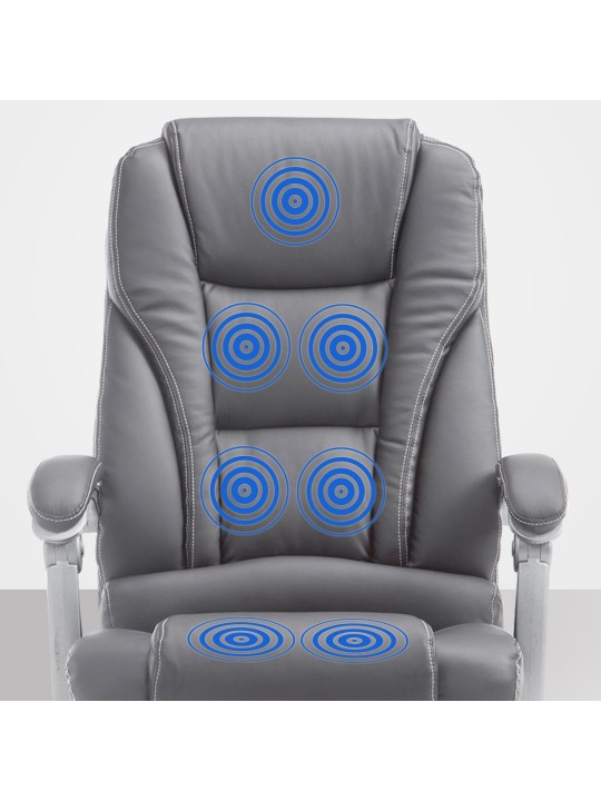 Kontorstol Pacific med massagefunktion V2, grå