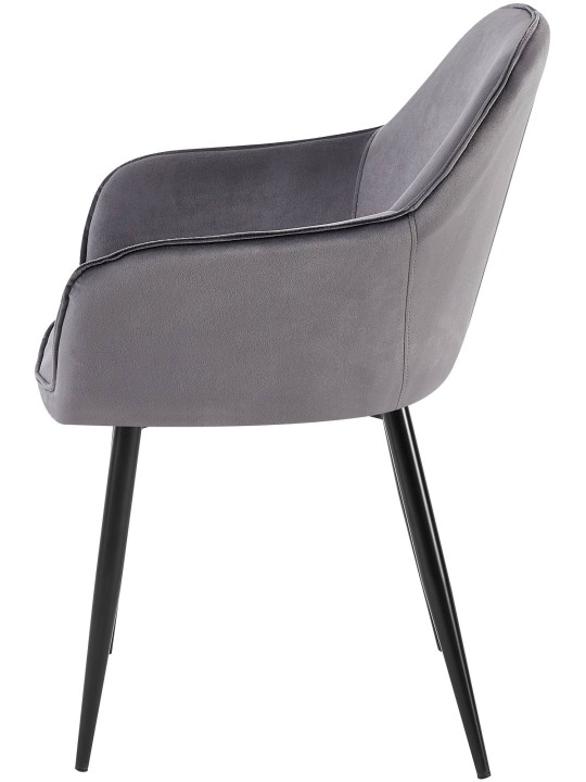 Boise Velvet Spisestuestol, mørkegrå Boise Velvet Spisestuestol, mørkegrå