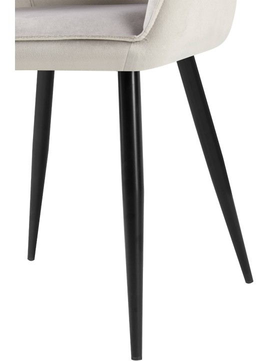 Boise Velvet Spisestuestol, grå