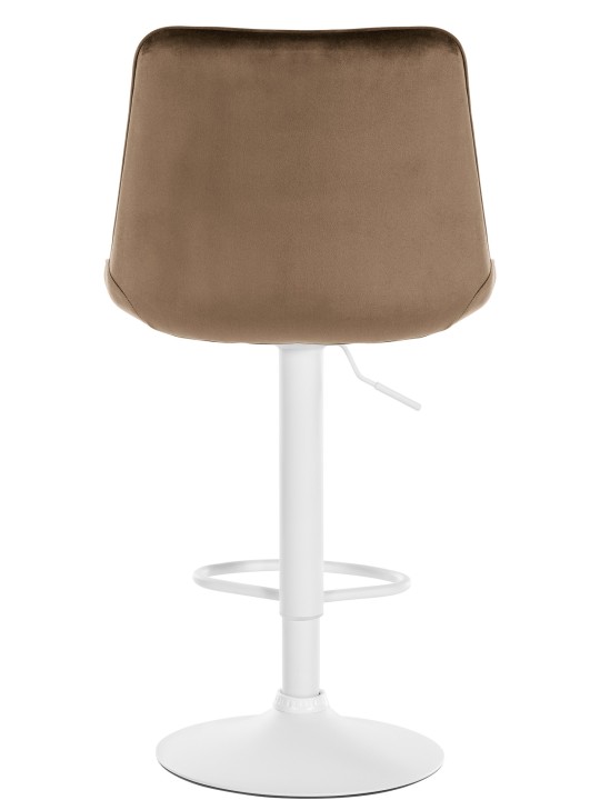 Sæt med 2 barstole Toni velvet, brun
