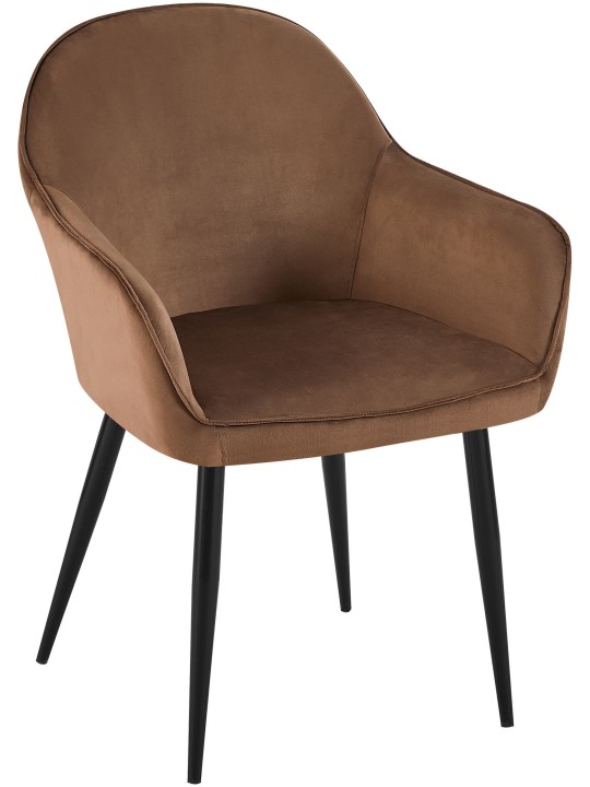 Boise Velvet Spisestuestol, brun
