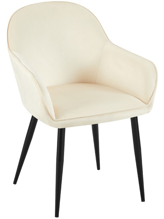 Boise Velvet Spisestuestol, creme