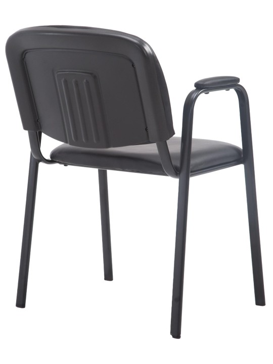 Besøgsstol Ken PRO kunstlæder, sort