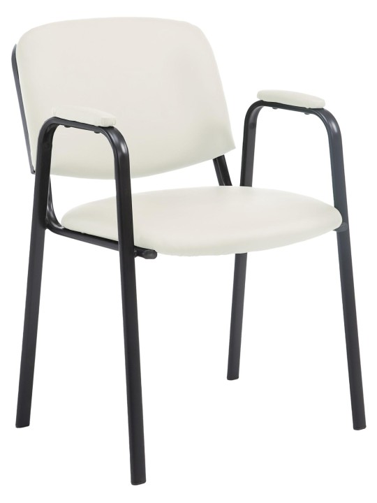 Besøgsstol Ken PRO kunstlæder, creme