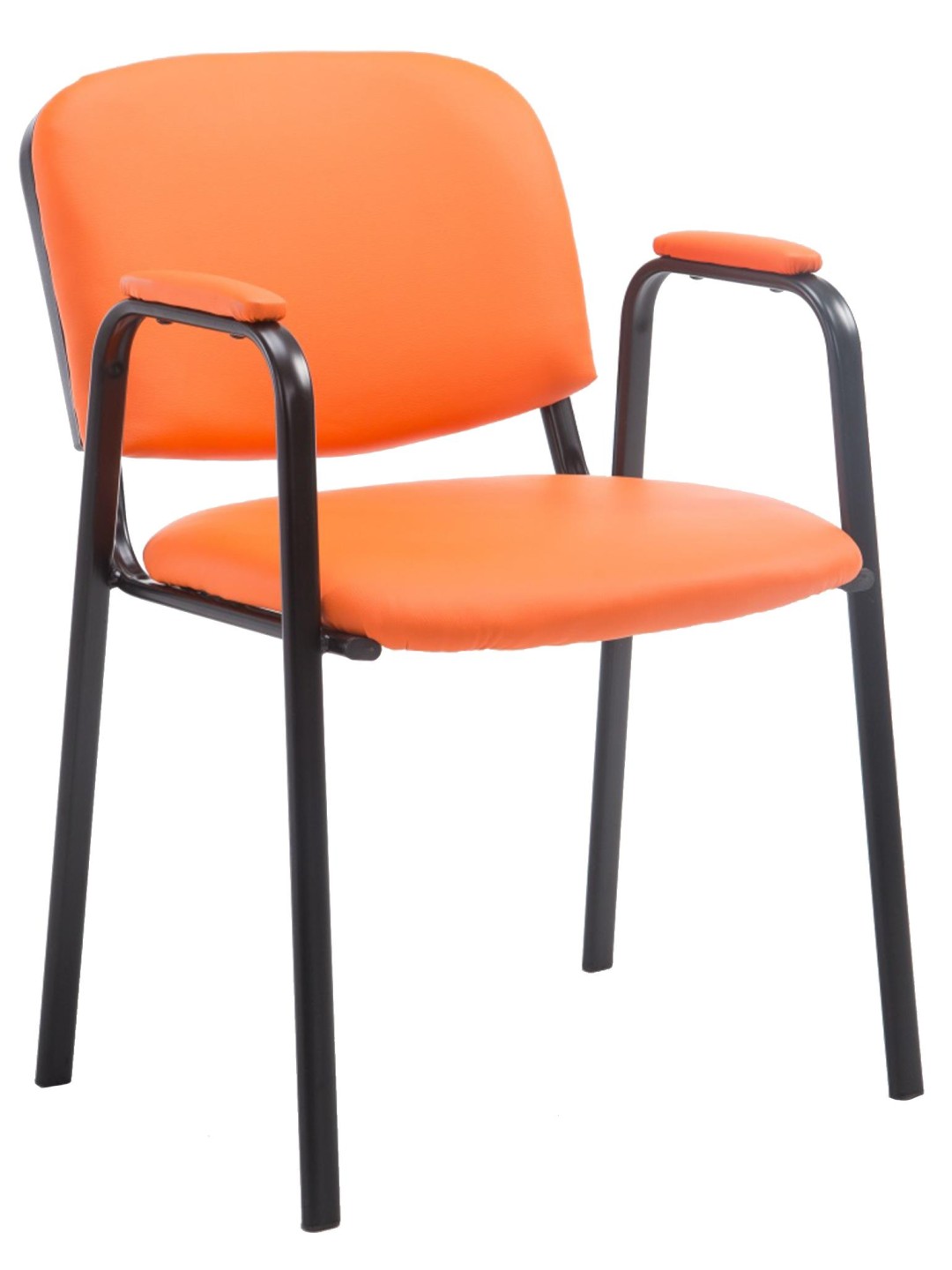 Besøgsstol Ken PRO kunstlæder, orange