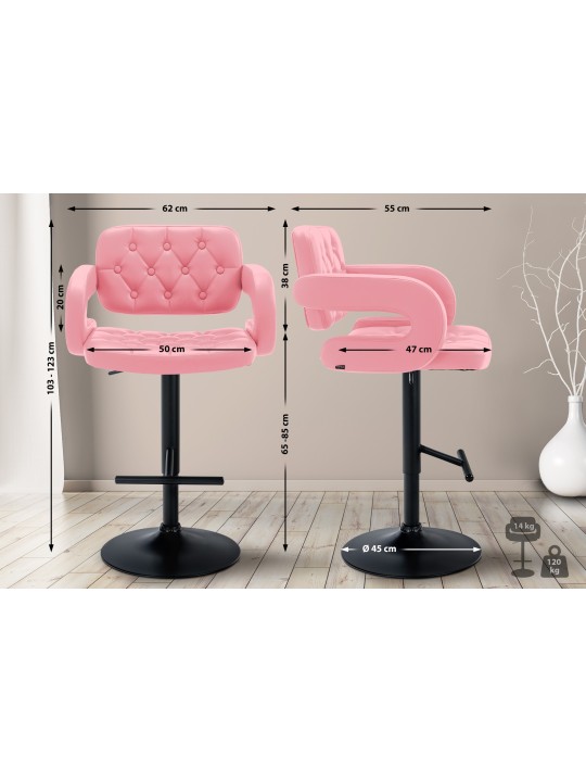 Barstol Dublin, pink Barstol Dublin, pink