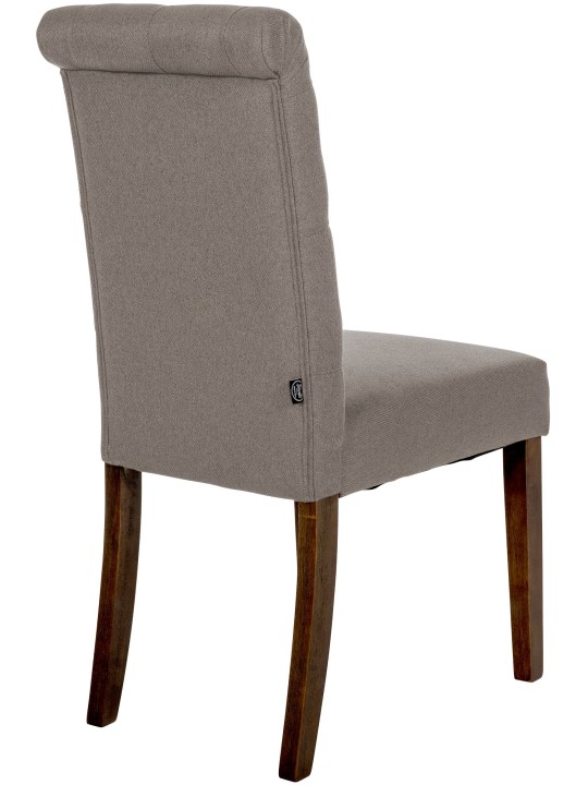 Sæt med 2 spisestuestole Lisburn Stof, taupe