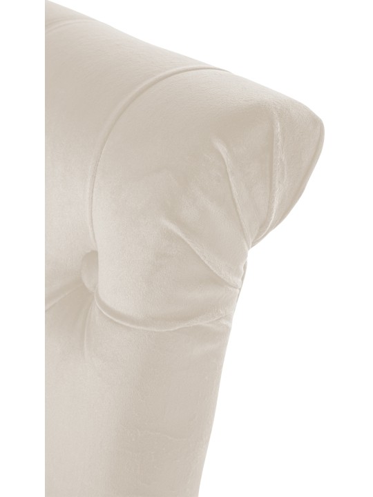 Sæt med 2 spisestuestole Lisburn velvet, creme