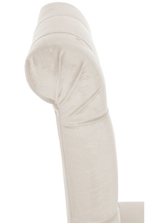 Sæt med 2 spisestuestole Lisburn velvet, creme