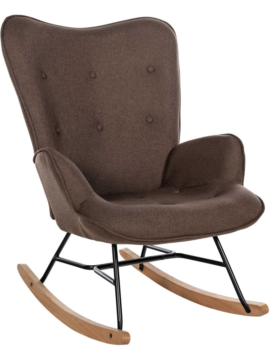 Stol Sanka stof, brun