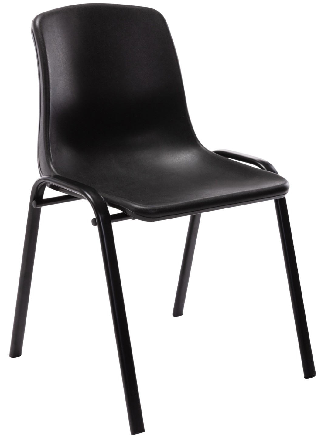 Stabelstol Nowra plast, sort