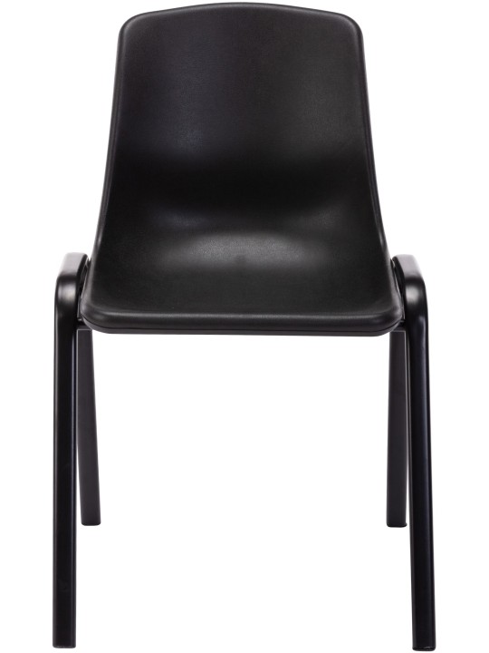 Stabelstol Nowra plast, sort
