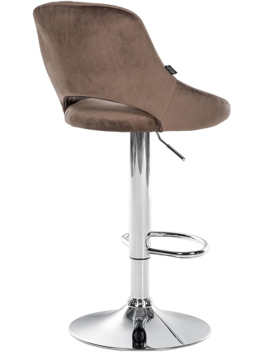 Sæt med 2 barstole Milet velvet C, brun