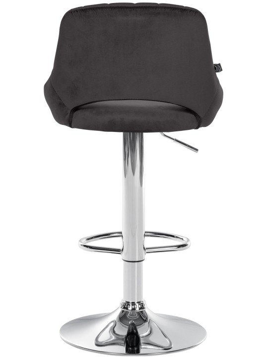 Sæt med 2 barstole Milet velvet C, sort