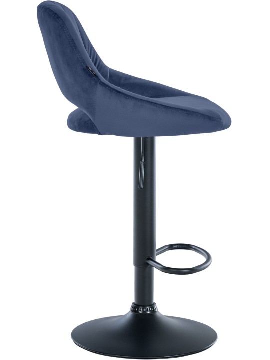 Sæt med 2 barstole Milet velvet B, blå