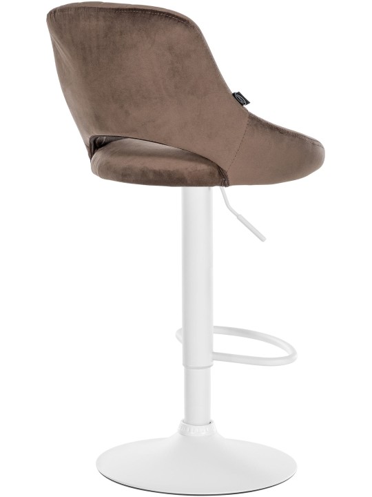 Sæt med 2 barstole Milet velvet W, brun