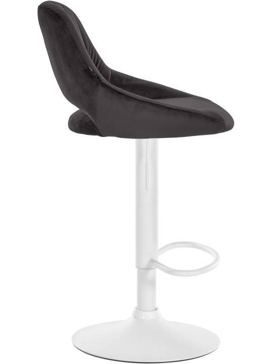 Sæt med 2 barstole Milet velvet W, sort
