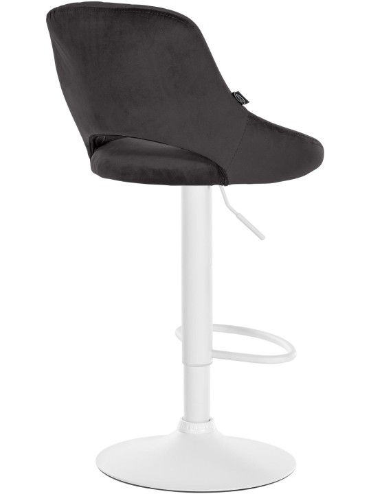 Sæt med 2 barstole Milet velvet W, sort