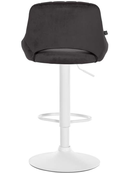 Sæt med 2 barstole Milet velvet W, sort