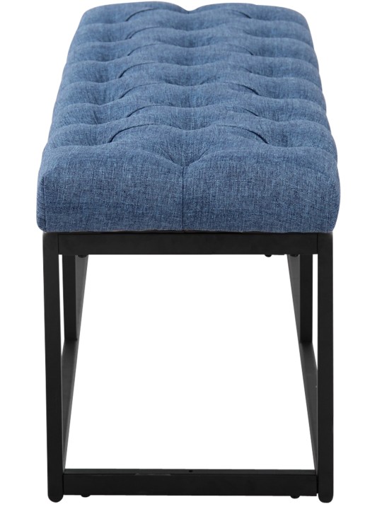 Bænk Amun stof 100 cm, blå