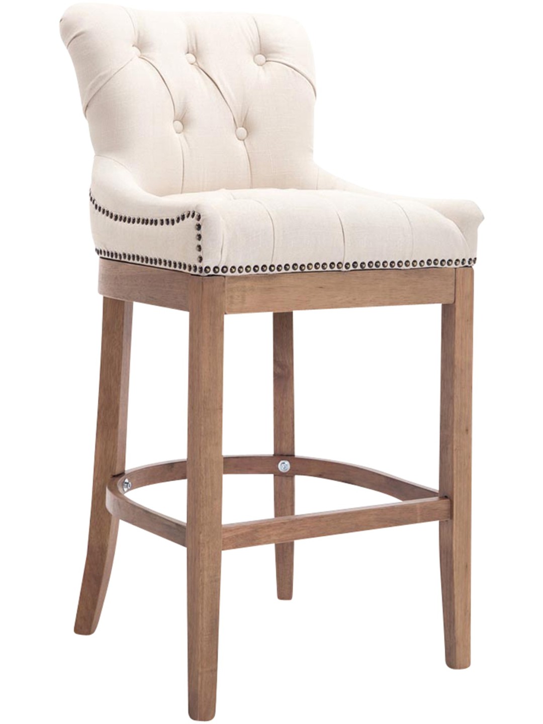 Barstol Lakewood stof, antik lys, creme