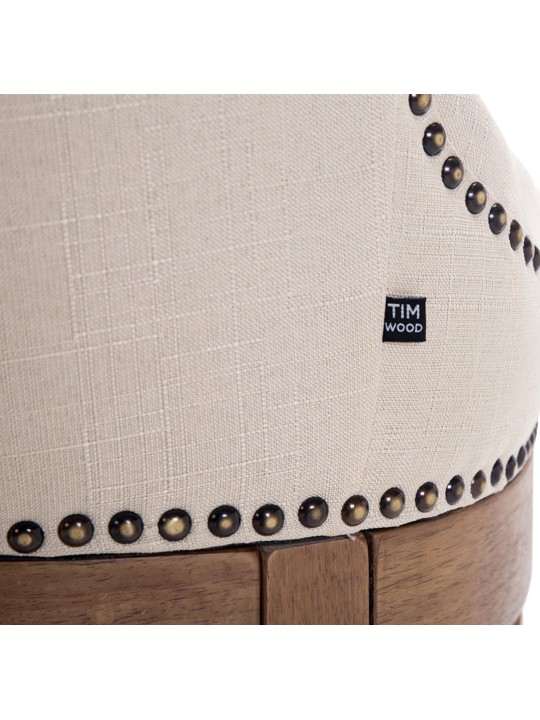 Barstol Lakewood stof, antik lys, creme