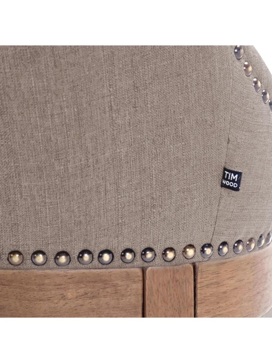 Barstol Lakewood stof, antik lys, taupe