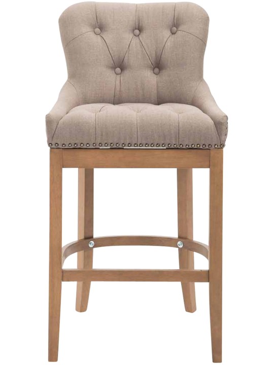 Barstol Lakewood stof, antik lys, taupe