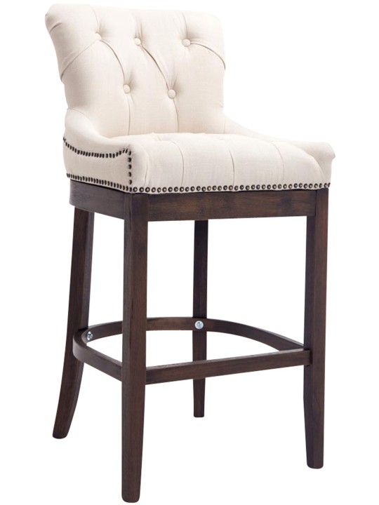 Barstol Lakewood stof, antik, creme