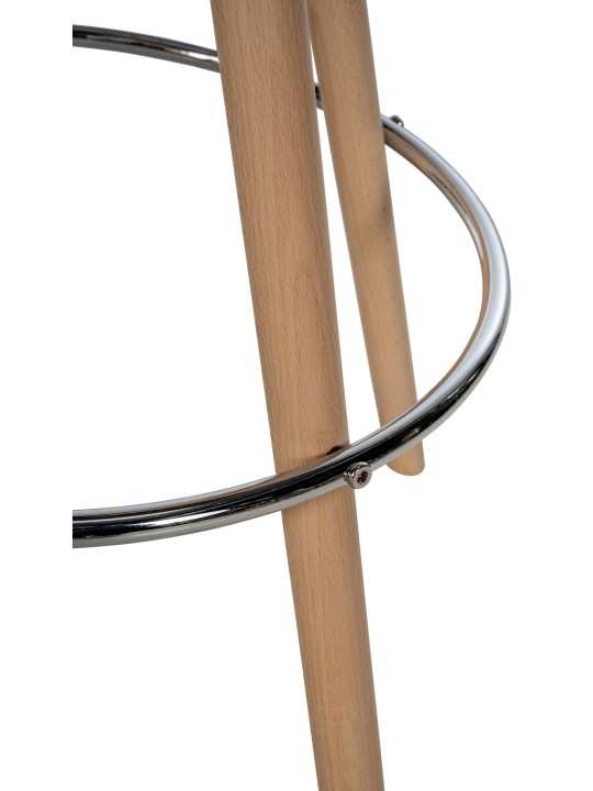 Barstol Corbin stof rund natur, taupe
