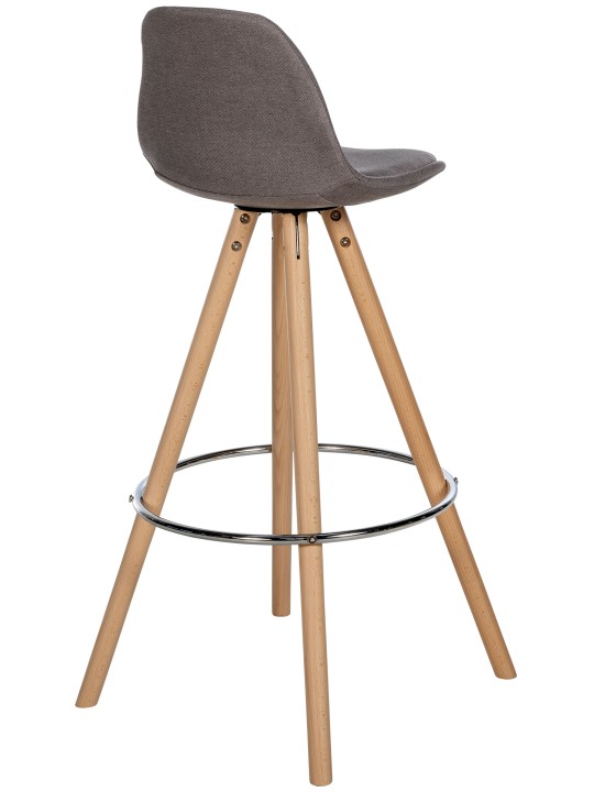 Barstol Corbin stof rund natur, taupe