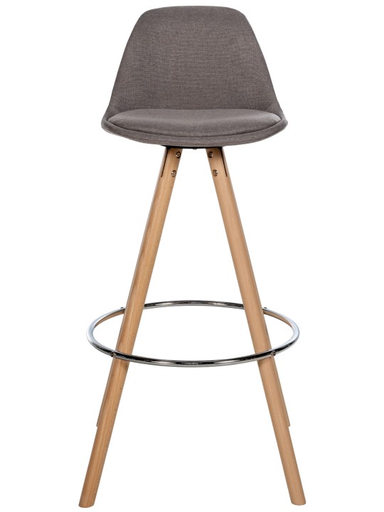 Barstol Corbin stof rund natur, taupe