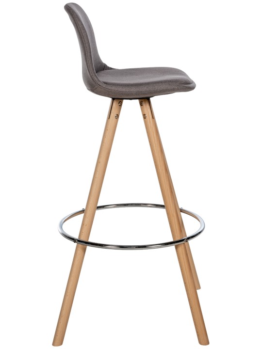 Barstol Corbin stof rund natur, taupe