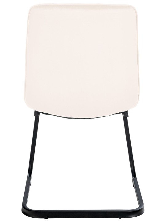 Sæt med 2 spisestuestole Vermont velvet, creme