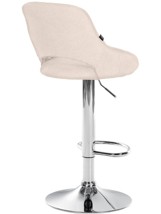 Barstol Milet stof krom, creme