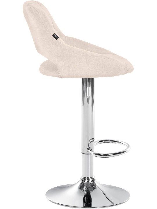 Barstol Milet stof krom, creme