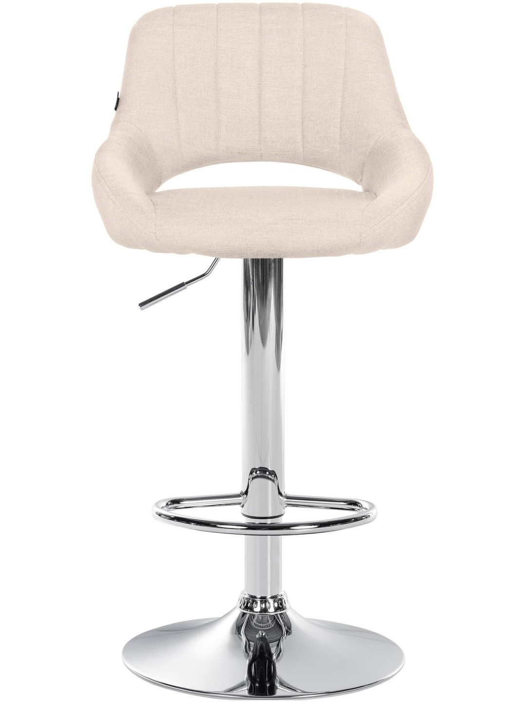 Barstol Milet stof krom, creme