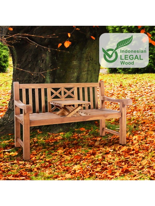 Teak bænk Luka 150 cm, teak