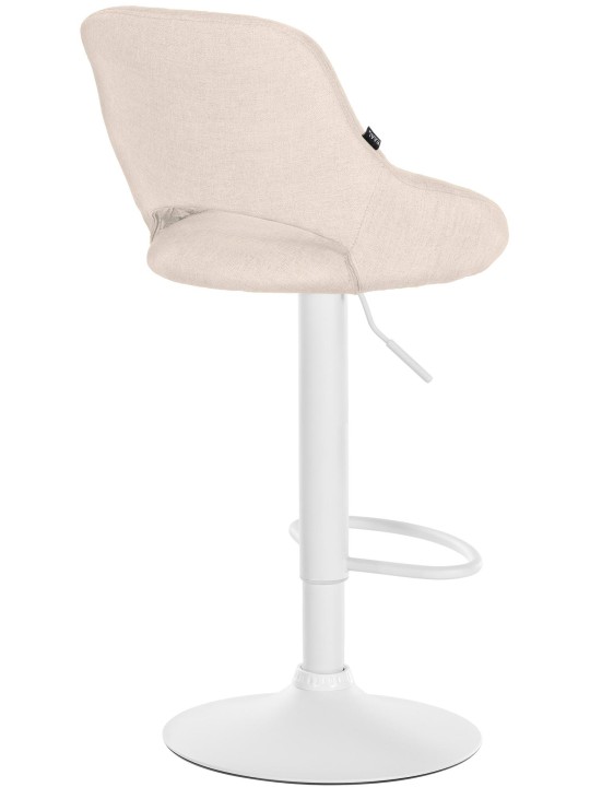 Sæt med 2 barstole Milet stof W, creme