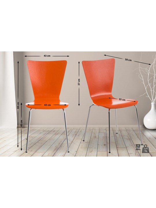 Besøgsstol Aaron, orange Besøgsstol Aaron, orange