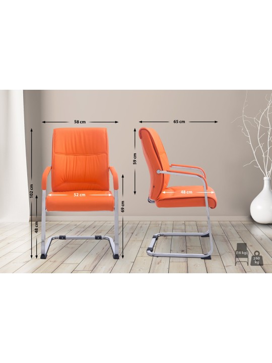 XL besøgsstol Anubis, orange