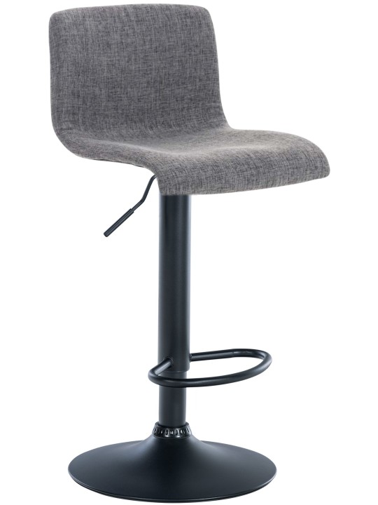 Barstol Hoover stof B, lysegrå